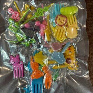 Animal Party Food Picks / Kids Bento Box Accessory - SEALED/NEW  (SKU: 15MI)
